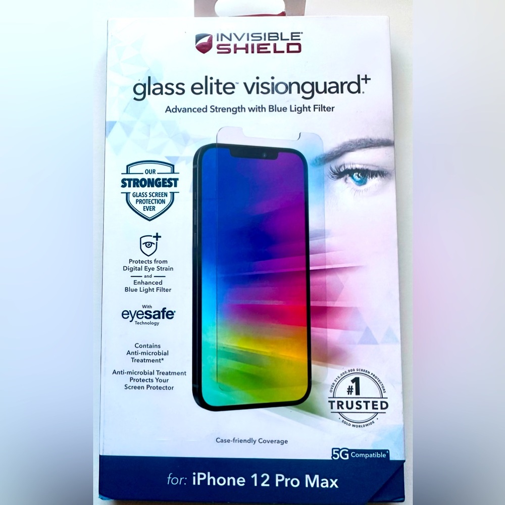 Invisible Shield Glass Elite Visionguard for iPhone 12 Pro Max